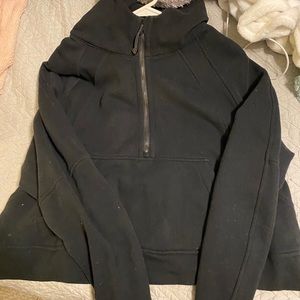 Lululemon scuba crop 1/2 zip hoodie